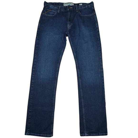 Ariat M7 Legacy Jeans Slim Fit Straight Leg Dark Wash Denim Mens 34x33 Western - Picture 15 of 15